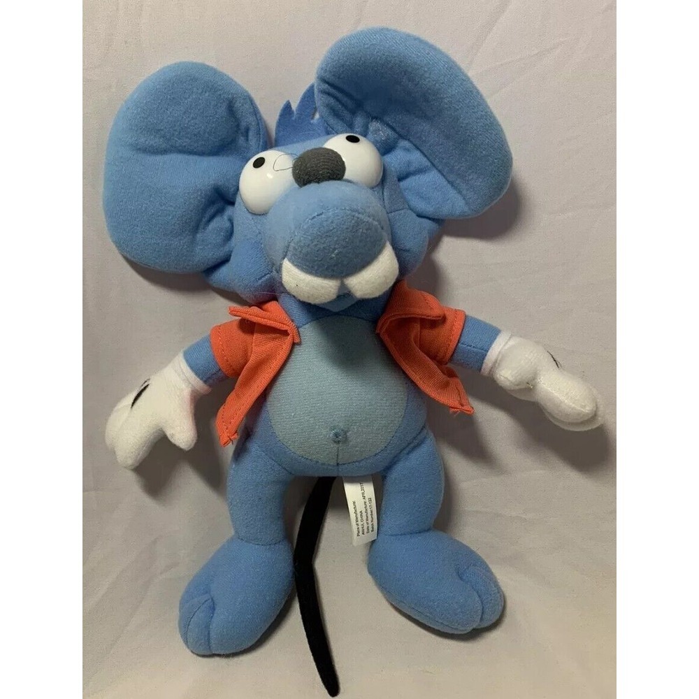 The Simpsons Plush‎ ITCHY Blue Mouse Toy Factory Stuffed Animal Plush Rat